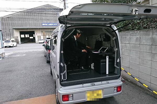 車内での監視風景